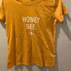 bright yellow honey bee top